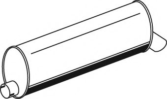 DINEX 44349 Middle-/End Silencer